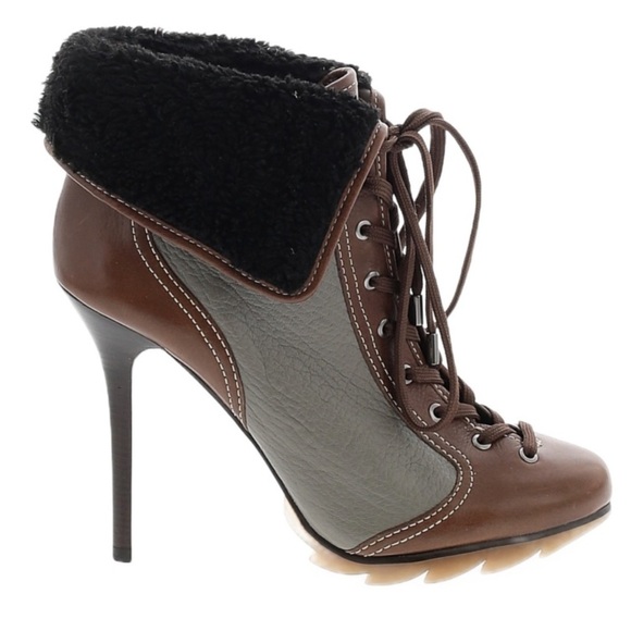 BCBGMAXAZRIA | Runway Collection | Stiletto Lace Up Ankle Boots - Picture 2 of 16